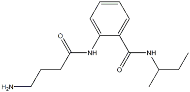 2-[(4-aminobutanoyl)amino]-N-(sec-butyl)benzamide Struktur