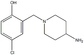 2-[(4-aminopiperidin-1-yl)methyl]-4-chlorophenol Struktur