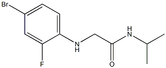 2-[(4-bromo-2-fluorophenyl)amino]-N-(propan-2-yl)acetamide Struktur