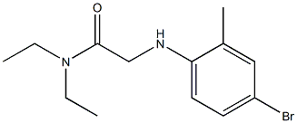 2-[(4-bromo-2-methylphenyl)amino]-N,N-diethylacetamide Struktur