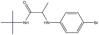 2-[(4-bromophenyl)amino]-N-tert-butylpropanamide Struktur