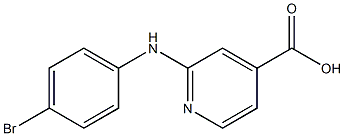 2-[(4-bromophenyl)amino]pyridine-4-carboxylic acid Struktur