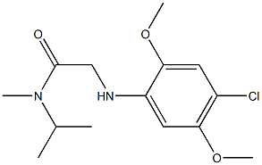 2-[(4-chloro-2,5-dimethoxyphenyl)amino]-N-methyl-N-(propan-2-yl)acetamide Struktur