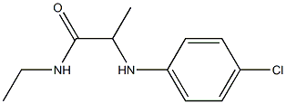 2-[(4-chlorophenyl)amino]-N-ethylpropanamide Struktur