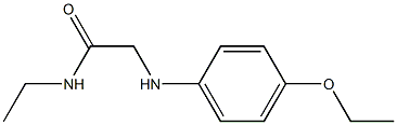 2-[(4-ethoxyphenyl)amino]-N-ethylacetamide Struktur