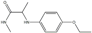 2-[(4-ethoxyphenyl)amino]-N-methylpropanamide Struktur