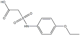 2-[(4-ethoxyphenyl)sulfamoyl]acetic acid Struktur