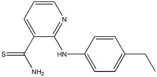 2-[(4-ethylphenyl)amino]pyridine-3-carbothioamide Struktur