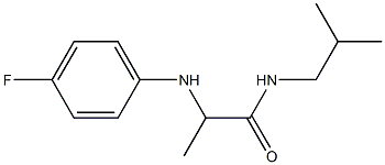 2-[(4-fluorophenyl)amino]-N-(2-methylpropyl)propanamide Struktur