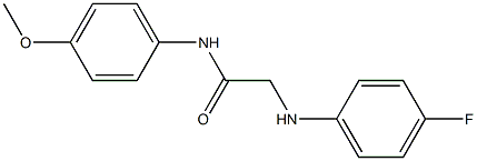 2-[(4-fluorophenyl)amino]-N-(4-methoxyphenyl)acetamide Struktur