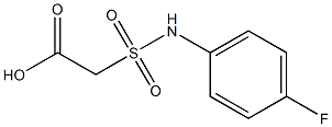 2-[(4-fluorophenyl)sulfamoyl]acetic acid Struktur