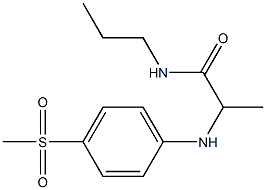 2-[(4-methanesulfonylphenyl)amino]-N-propylpropanamide Struktur