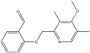 2-[(4-methoxy-3,5-dimethylpyridin-2-yl)methoxy]benzaldehyde Struktur