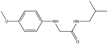 2-[(4-methoxyphenyl)amino]-N-(2-methylpropyl)acetamide Struktur