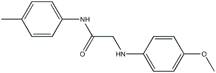 2-[(4-methoxyphenyl)amino]-N-(4-methylphenyl)acetamide Struktur