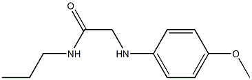 2-[(4-methoxyphenyl)amino]-N-propylacetamide Struktur