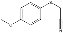 2-[(4-methoxyphenyl)sulfanyl]acetonitrile Struktur