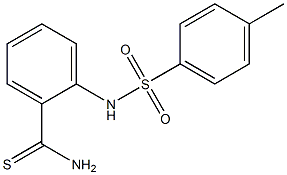 2-[(4-methylbenzene)sulfonamido]benzene-1-carbothioamide Struktur