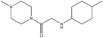 2-[(4-methylcyclohexyl)amino]-1-(4-methylpiperazin-1-yl)ethan-1-one Struktur