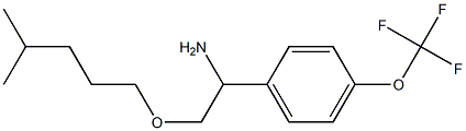 2-[(4-methylpentyl)oxy]-1-[4-(trifluoromethoxy)phenyl]ethan-1-amine Struktur