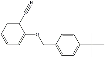 2-[(4-tert-butylphenyl)methoxy]benzonitrile Struktur