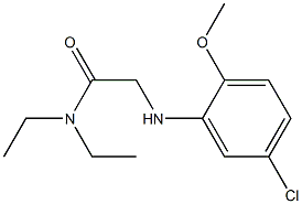 2-[(5-chloro-2-methoxyphenyl)amino]-N,N-diethylacetamide Struktur