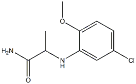 2-[(5-chloro-2-methoxyphenyl)amino]propanamide Struktur