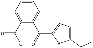 2-[(5-ethylthiophen-2-yl)carbonyl]benzoic acid Struktur