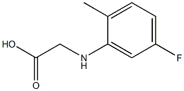 2-[(5-fluoro-2-methylphenyl)amino]acetic acid Struktur