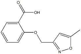 2-[(5-methyl-1,2-oxazol-3-yl)methoxy]benzoic acid Struktur