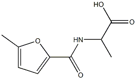 2-[(5-methylfuran-2-yl)formamido]propanoic acid Struktur