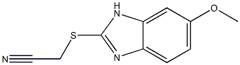 2-[(6-methoxy-1H-1,3-benzodiazol-2-yl)sulfanyl]acetonitrile Struktur