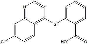 2-[(7-chloroquinolin-4-yl)sulfanyl]benzoic acid Struktur