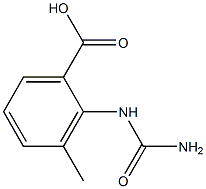 2-[(aminocarbonyl)amino]-3-methylbenzoic acid Struktur