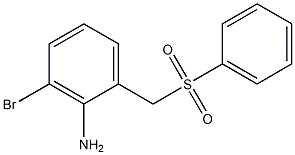 2-[(benzenesulfonyl)methyl]-6-bromoaniline Struktur