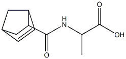 2-[(bicyclo[2.2.1]hept-5-en-2-ylcarbonyl)amino]propanoic acid Struktur