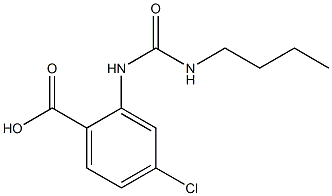 2-[(butylcarbamoyl)amino]-4-chlorobenzoic acid Struktur