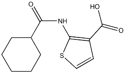 2-[(cyclohexylcarbonyl)amino]thiophene-3-carboxylic acid Struktur