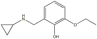 2-[(cyclopropylamino)methyl]-6-ethoxyphenol Struktur