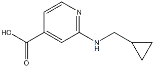 2-[(cyclopropylmethyl)amino]pyridine-4-carboxylic acid Struktur