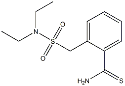 2-[(diethylsulfamoyl)methyl]benzene-1-carbothioamide Struktur