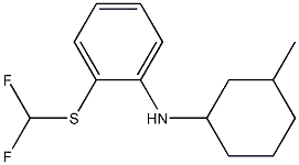 2-[(difluoromethyl)sulfanyl]-N-(3-methylcyclohexyl)aniline Struktur