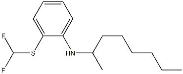 2-[(difluoromethyl)sulfanyl]-N-(octan-2-yl)aniline Struktur