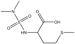 2-[(dimethylsulfamoyl)amino]-4-(methylsulfanyl)butanoic acid Struktur