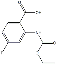 2-[(ethoxycarbonyl)amino]-4-fluorobenzoic acid Struktur