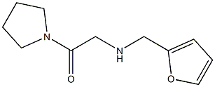 2-[(furan-2-ylmethyl)amino]-1-(pyrrolidin-1-yl)ethan-1-one Struktur