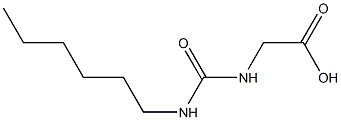 2-[(hexylcarbamoyl)amino]acetic acid Struktur