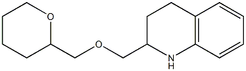 2-[(oxan-2-ylmethoxy)methyl]-1,2,3,4-tetrahydroquinoline Struktur