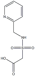 2-[(pyridin-2-ylmethyl)sulfamoyl]acetic acid Struktur