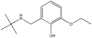 2-[(tert-butylamino)methyl]-6-ethoxyphenol Struktur